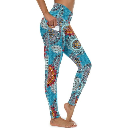 PPYOUNG Yoga Pants for Women with Pockets High Waisted Leggings