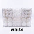 thumbnail image 1 of PPgejGEK 100PC White Shatterproof Christmas Tree Ornaments Decor Ball Pack, 1 of 2