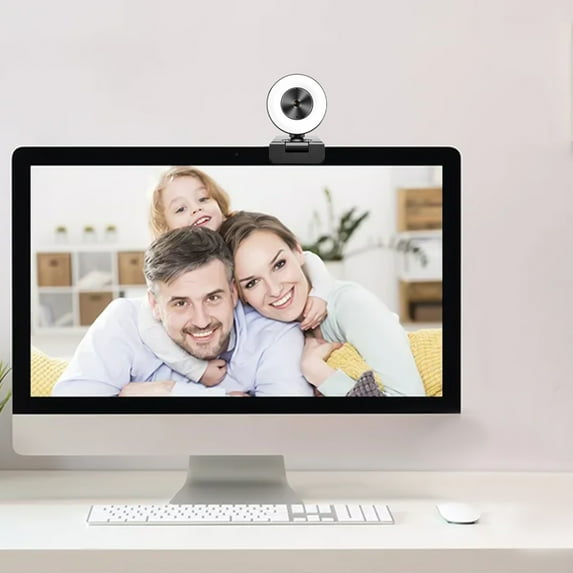 PPgejGEK 1080P Webcam with Microphone 3- Brightness Adjust-able Fast AutoFocus USB Plug and Play for Live Streaming| Recording| Gaming Sales