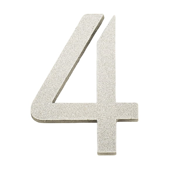 PPgejGEK 10CM 3D Acrylic Silver Number Plates 3.94 Inch Self-Adhesive Modern Wall Decor for House Address Signs Mailbox Contemporary Home Decoration