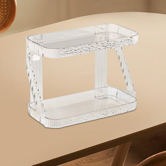 PPgejGEK 2 Tier Bathroom Countertop Organizer Sink Counter Shelf for Vanity Storage Makeup Tray for Perfume Skincare Bedroom Kitchen