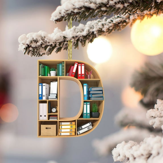 PPgejGEK 26 Letters Xmas Tree Decor Pendant Xmas Tree Ornaments Personalized DIY Xmas Decor Xmas Tree Hanging Decor Multi-Colored Acrylic Pendant Xmas Decor for Festive Outdoor Lighting Setups