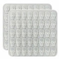 thumbnail image 1 of PPgejGEK 2PCS 40-Cavity Skull Ice Mold Tray, 16x17x1.2cm/6.29x6.69x0.47in Halloween DIY Candy Making, Food Grade Silicone for Ice Cubes Chocolate Baking, 1 of 1