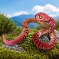 thumbnail image 1 of WWG 3D Printed Realistic Snake Figurine with Movable Joints, Purple Red Blue Yellow White, Plastic Decorative Model, 45x3cm/17.71x1.18in, 1 of 6