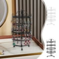 thumbnail image 1 of PPgejGEK 4-Tier Rotating Earring Holder Organizer 360-Degree Jewelry Display Stand Metal Construction for Necklaces Earrings Black or White Finish Space-Saving Storage, 1 of 9