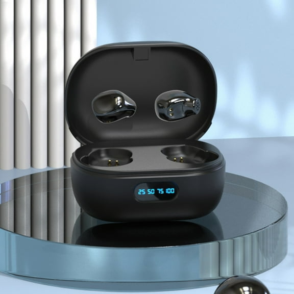 PPgejGEK 5.2mini-small Wireless Bluetooth Headset with LED Digital Display Charging Box, Low-power Noise Cancellation HD Sound Quality for Office/sports up to 65% off