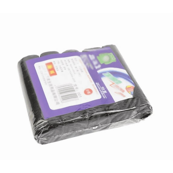 PPgejGEK 5 Rolls Strong Trash Bags 300 Total Count, Colorful Clear Garbage Liners for Bathroom or Kitchen, Size 17.72 x 19.69 Inches Each, Small Bin Use