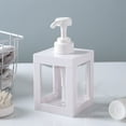 thumbnail image 1 of PPgejGEK 500ml Refillable Pump Bottle, Square Lotion Soap Dispenser for Shampoo Body Wash, Clear Plastic Container with Lid, Bathroom Kitchen Use, 1 of 6