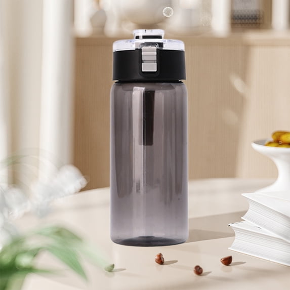 WWG 550ml Sports Water Bottle Leak-Proof Design Handle for Exercise Yoga Outdoor Activities Ergonomic Grip Size 7.48 x 2.76 Inches Durable Plastic Material