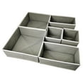 thumbnail image 1 of PPgejGEK 6-Piece Foldable Drawer Organizer Set, Non-Woven Fabric with Cardboard Backing, Multi-Size Storage Box for Wardrobe Closet Storage Organization, Space Saving Collapsible Design, 1 of 5