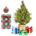 thumbnail image 1 of PPgejGEK 6PCS Christmas Tree Ball Bauble Hanging Home Party Ornament Decor 6CM up to 65% off, 1 of 4