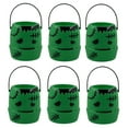 thumbnail image 1 of PPgejGEK 6Pcs Halloween Pumpkin Bucket Set, Small Plastic Candy Pail with Handle for Kids Party Favors, reusable Trick or Treat Basket for Halloween Decorations and Gift Storage, 1 of 7