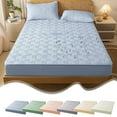 thumbnail image 1 of PPgejGEK 90x200cm (35.4x78.7in) Mattress Protector Bed Sheet, Nonslip Fixed Elastic Fitted Bed Cover with Soft Fiber, All-Inclusive Protection for Sleeping Naked, 1 of 9