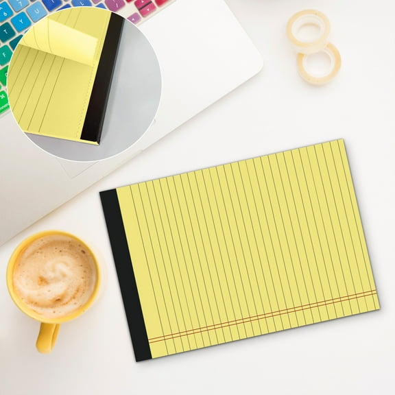 PPgejGEK A4 Size Tear-Off Notepad with Horizontal Lines 50 Pages Planner Smooth Writing Surface Eye-Catching Colors Easy Tear Feature Portable for Notes and Reminders