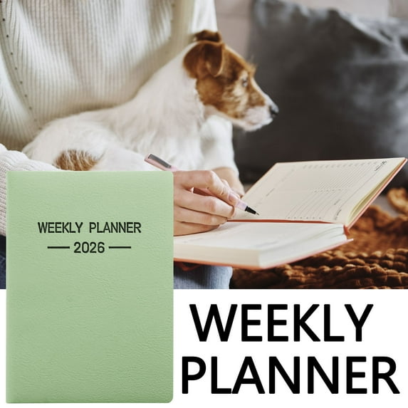 PPgejGEK A7 Mini Daily Planner Notebook 2025, Pocket Organizer with 64 Sheets 128 Pages, Travel Diary for Work Study, 4.13 x 3.03 Inches Size, Easy to Carry Compact Design