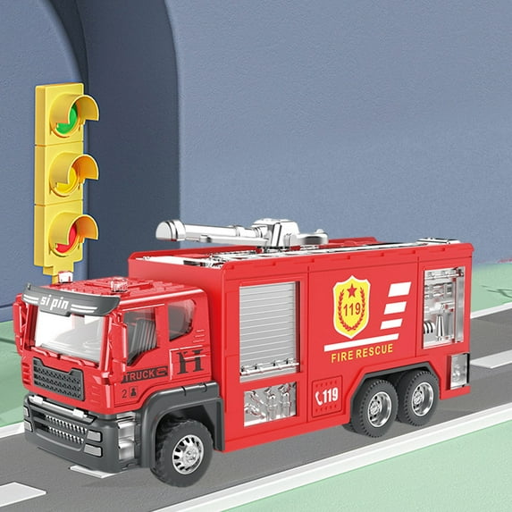 PPgejGEK Alloy Inertial Tanker Truck Engineering Vehicle Toy for Boys Age 3-6, Model C Set 2