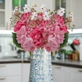 thumbnail image 1 of PPgejGEK Artificial Flower Bouquets Fake Floral Stems Home Decoration Centerpiece Wedding Party Shop Office Garden Decor, 1 of 8