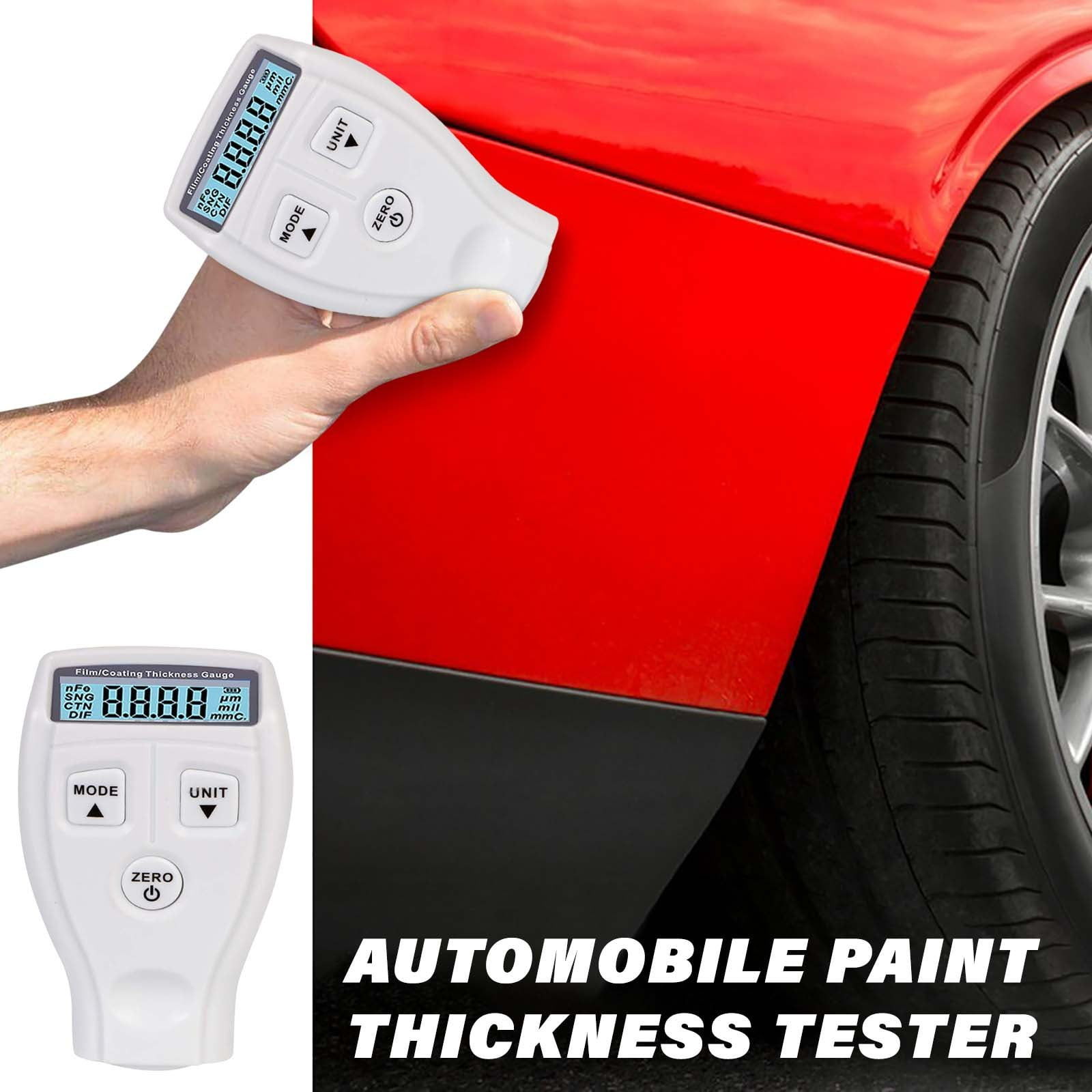 PPgejGEK Automotive Paint Coating Thickness Tester Gauge Magnetic Non PPgejGEK Automotive Paint Coating Thickness Tester Gauge Magnetic Non