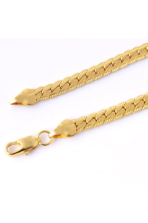 Bangle Bracelets Unisex Men's Punk Gold Bracelet Chain Wristband Bangle Hip Hop Jewelry for Valentine's Day Mother's Day Christmas Birthday Gifts Sales