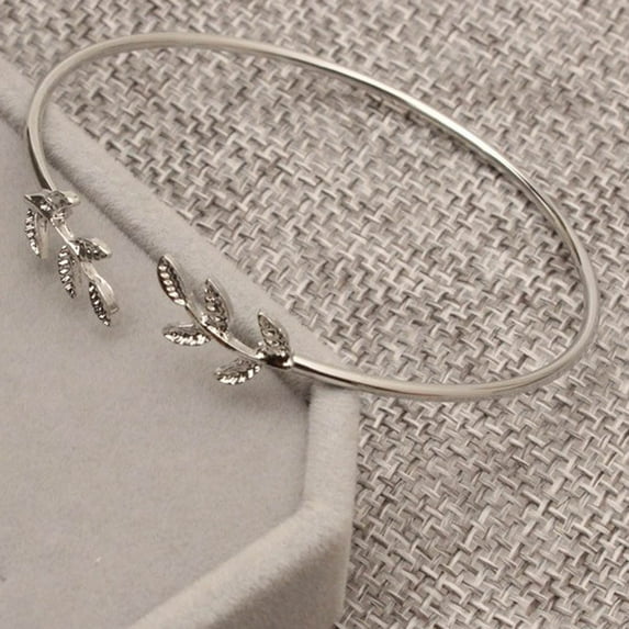 PPgejGEK Bangles Bracelets for Women Women Stylish Leaves Cuff Women Bracelet Delicate Leaf Open Bangle Bracelet for Valentine's Day Mother's Day Christmas Birthday Gifts up to 65% off