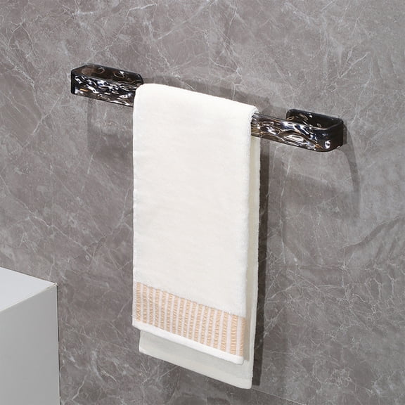 WWG Bathroom Slippers Rack Shoes Draining Hanger, 40.5x5x3cm/15.94x1.96x1.18in No Punch Towel Rack Wall Mounted Adhesive Organizer for Home Shower