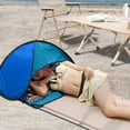 thumbnail image 1 of WWG Beach Head Tent, Automatic Quick-opening Beach Shade and Sun Protection Head Tent for Beach Swimming Pool up to 65% off, 1 of 6