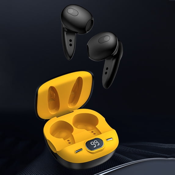 PPgejGEK Bluetooth 5.2 Wireless Earbuds with LED Digital Display Charging Case, Low Power Noise Cancellation HD Sound Quality Suitable for Sports/Games Holiday Savings