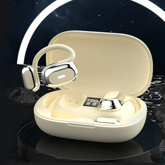 PPgejGEK Bluetooth 5.4 Wireless Earphones Ear Mounted Comfortable To Wear Directional Sound Transmission Stereo Sound Effect Long Battery Life Bluetooth Earphones