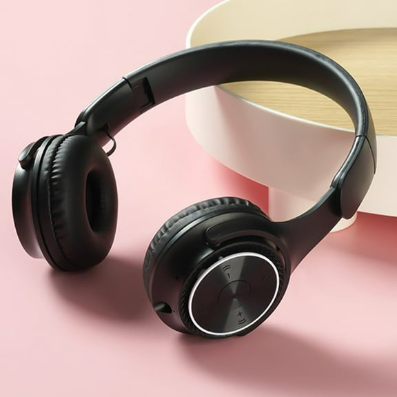 PPgejGEK Bluetooth Headset Headset Bluetooth 5.0 Foldable Gaming Wireless Headset Macaron Call Headset Black Festival Gift