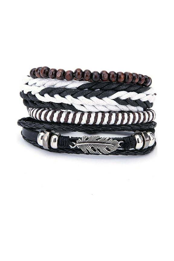 Bracelets for Women Fashion Women Multilayer Bangle Bracelets Leather Cool for Valentine's Day Mother's Day Christmas Birthday Gifts Sales