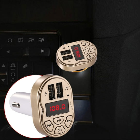 PPgejGEK Car MP3 Smart Fast Charge Lossless Sound Quality Hands- Call Multi-function Play Voice Broadcast Intelligent Protection