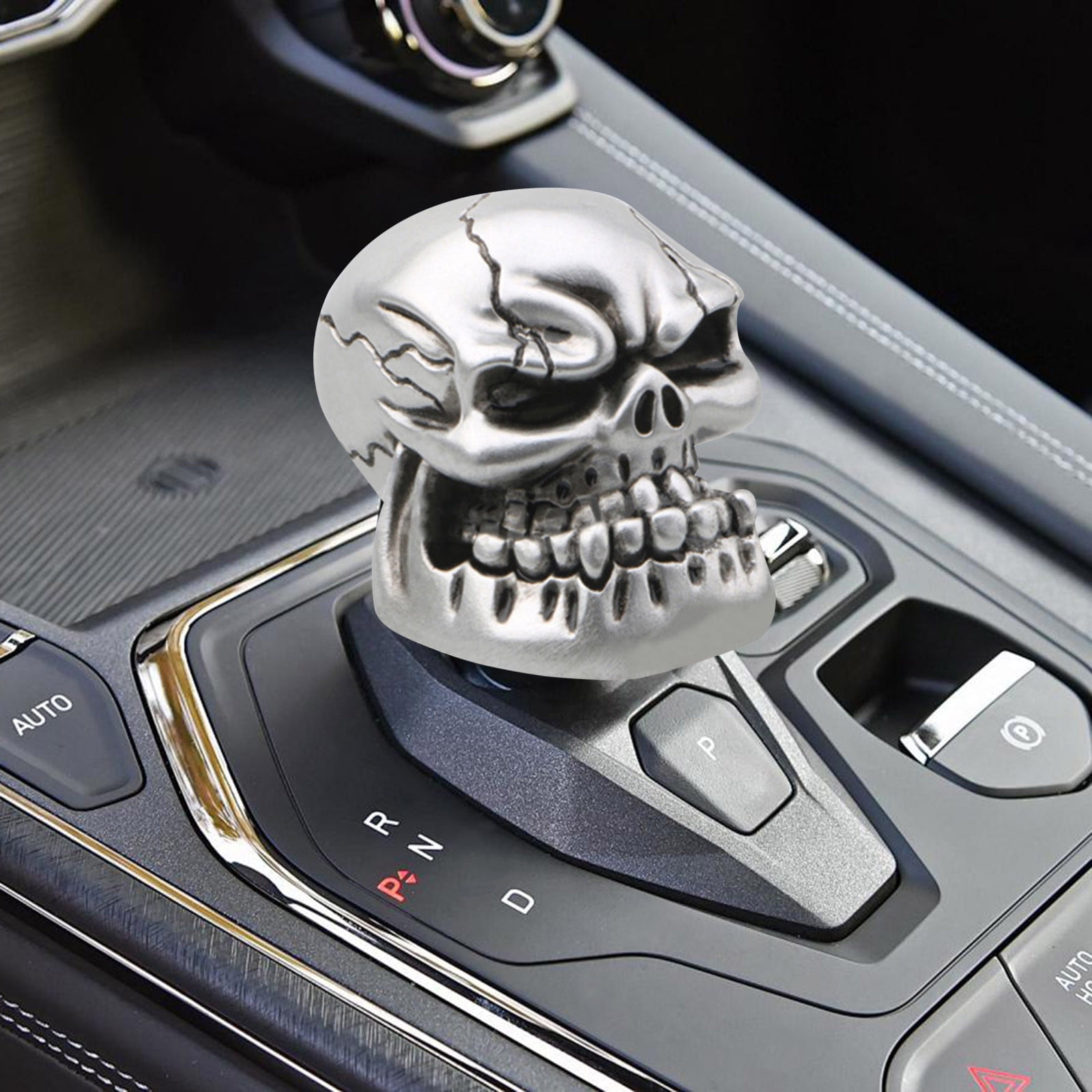 PPgejGEK Car Skull Shift Knob for Manual Transmission, Big Tooth Ghost ...