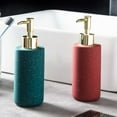 thumbnail image 1 of PPgejGEK Ceramic Soap Dispenser for Bathroom Hand Soap Pump Christmas Kitchen Decor Indoor Holiday Bathroom Decor Red Blue 6.3x6.3x18.5cm/2.48x2.48x7.28in, 1 of 9