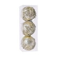 thumbnail image 1 of PPgejGEK Champagne-colored Sparkling Sequin Christmas Ball Ornaments Set 3 Pieces Glitter Tree Decoration for Festive Home Party Gift, 1 of 2