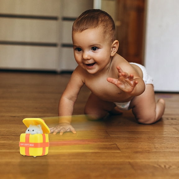 PPgejGEK Children's Carton Cute Pet Gift Caty Push Toy Car Baby Anmal Model Sliding Car Toy Toys Gifts for 1 2 3 Year Old Boys Girls