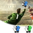 thumbnail image 1 of PPgejGEK Children's Football Goalkeeper Gloves Rubber Wallop-Proof Hand Protection Sizes 5.91-7.09 Inches Green Blue Cloth for Young Players Comfortable Wrist Strap Easy Clean, 1 of 9