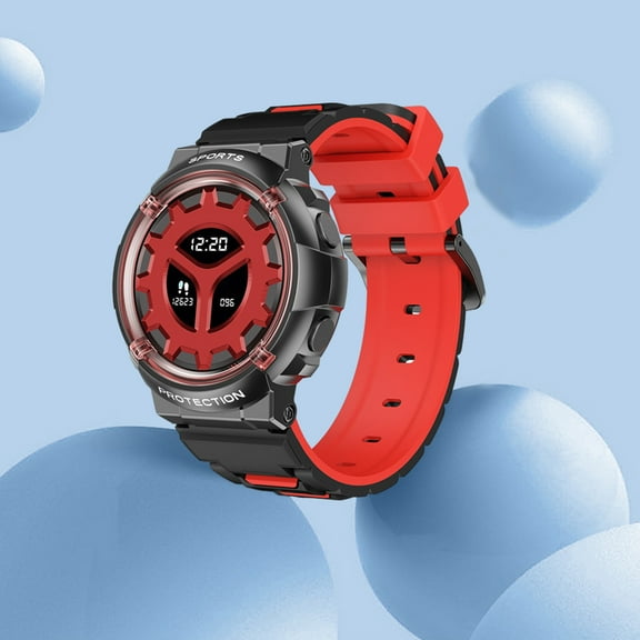 PPgejGEK Children's Smart Wearable Watch Multifunction 1.28-inch HD Round Screen Wireless Magnetic Charging Motion Data Analysis IP68 Watertightness Bluetooth Function