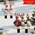thumbnail image 1 of PPgejGEK Christmas Animal Yard Stake 2D Flat Outdoor Garden Decoration Ground Plug-in for Lawn Patio Holiday Party Gift Winter Scene Setter, 1 of 9