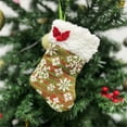 thumbnail image 1 of PPgejGEK Christmas Ornament Knitted Mini Christmas Stocking Christmas Tree Hanging Decoration Gift Bag Christmas Stocking Ornament for Decorating Holiday Party Tables, 1 of 4