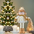 thumbnail image 1 of PPgejGEK Christmas Snowman and Santa Claus Telescopic Doll 60cm 23.6 Inch Knitted Fabric Decoration for Window Tabletop Fireplace Home Party Festival Decor, 1 of 6