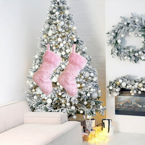 PPgejGEK Christmas Stockings 20 Inches Christmas Stockings Faux Christmas Decorative Socks Gift Bags Christmas Decorations Christmas Stocking Ornament for Embellishing Office Cubicles