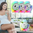 thumbnail image 1 of PPgejGEK Color Changing LED USB Desktop Fan with Running Light 5V Rechargeable Quiet Personal Fan for Home Office Desk Nightstand, 1 of 9