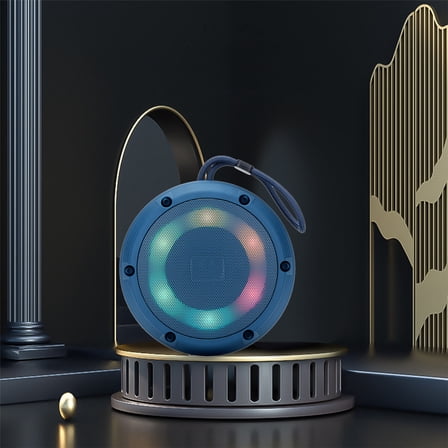 PPgejGEK Holiday Colorful Light Bluetooth Speaker Luminous Outdoor Mountaineering Speaker Portable Pendant Speaker High-power Long Standby Wireless Bluetooth Speaker