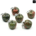 PPgejGEK Cyber_Monday Deals 2024 Natural Luckily Stone Apples Mini Apples Pendant Tax Free