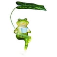 thumbnail image 1 of PPgejGEK Decorative Garden Frog Figure Statue for Outdoor Decor, Resin Material with Umbrella Design, Ideal for Flower Pots or Mini Ponds, Weather Resistant, 1 of 5