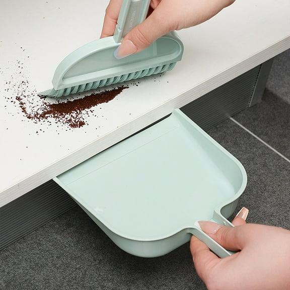 PPgejGEK Desktop Mini Children Small With Dustpan Set Keyboard Cleaning Brush Desktop Debris Sweeping Brush 8.07x5.71x1.57in Plastic Desktop Cleaning Tool for Office Home Desk Organization