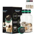 thumbnail image 1 of PPgejGEK Digital Counting Bank 1.8L Large Coin Counter, LCD Display Money Saving Jar for Kids, 11.5x11.5x20cm/4.5x4.5x7.9in, Christmas Gift for Boys and Girls, 1 of 9