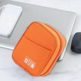 thumbnail image 1 of PPgejGEK Digital Organizer Bag 16x13x6cm/6.3x5.11x2.36in Blue Gray Orange Purple Yellow Cloth Cable Storage Case for Headphones Charger Data Cables Travel Electronic Accessories, 1 of 6