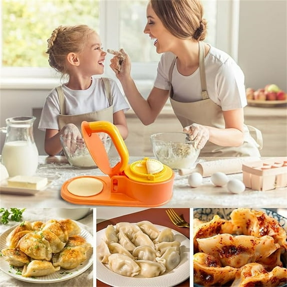 PPgejGEK Dumpling Presser and Dough Roller Mold for Home Kitchen Easy to Use Consistent Size Durable High-Temperature Resistance Material for Making Dumplings Steamed Buns Pastry