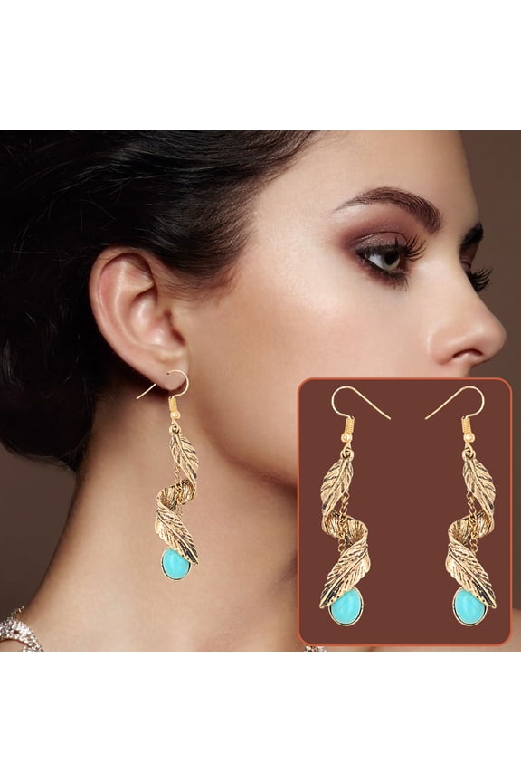 Earrings for Women Clock Color Screen Digital Display Touch-Control Wireless Bluetooth Earphones TWS-Headphones Earbuds Headset Long